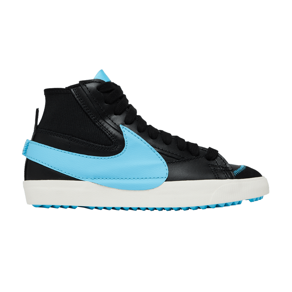 Image of Nike Blazer Mid 77 Jumbo Black Baltic Blue (FD0278-001)