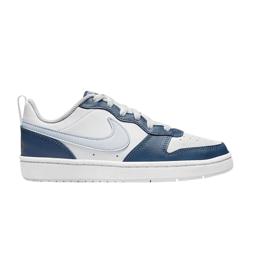 Image of Nike Court Borough Low 2 SE GS White Valerian Blue (BQ5448-121)