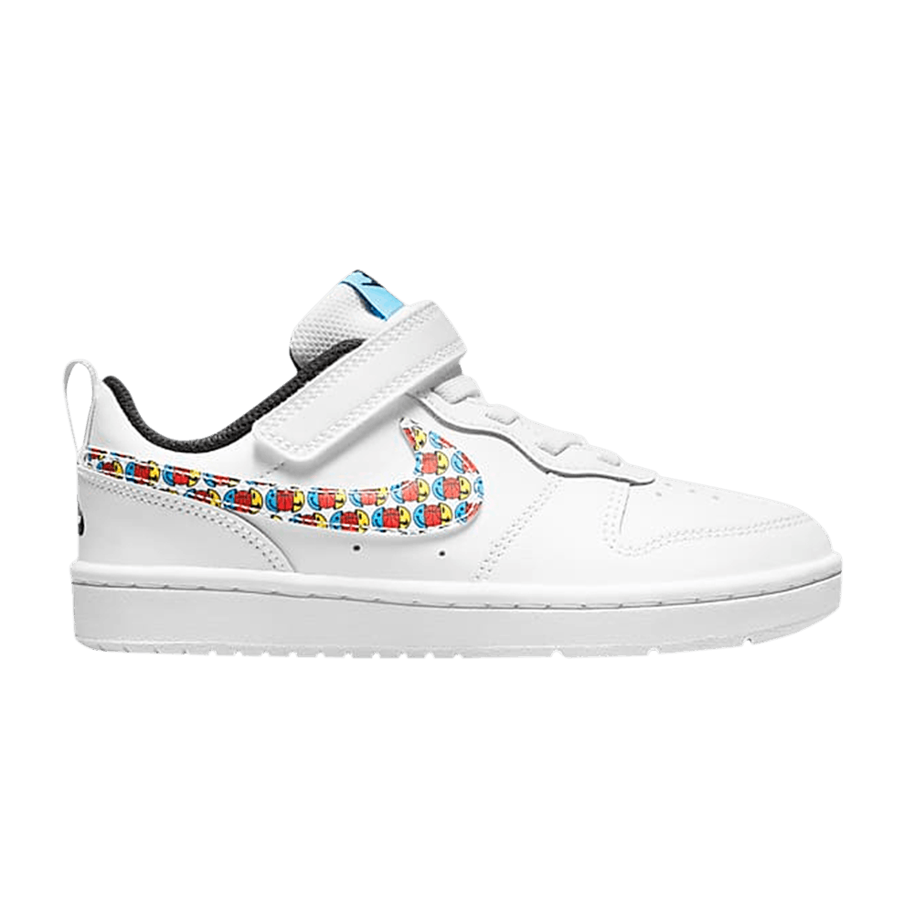 Image of Nike Court Borough Low 2 SE PS Happy Hoops (DM8099-100)