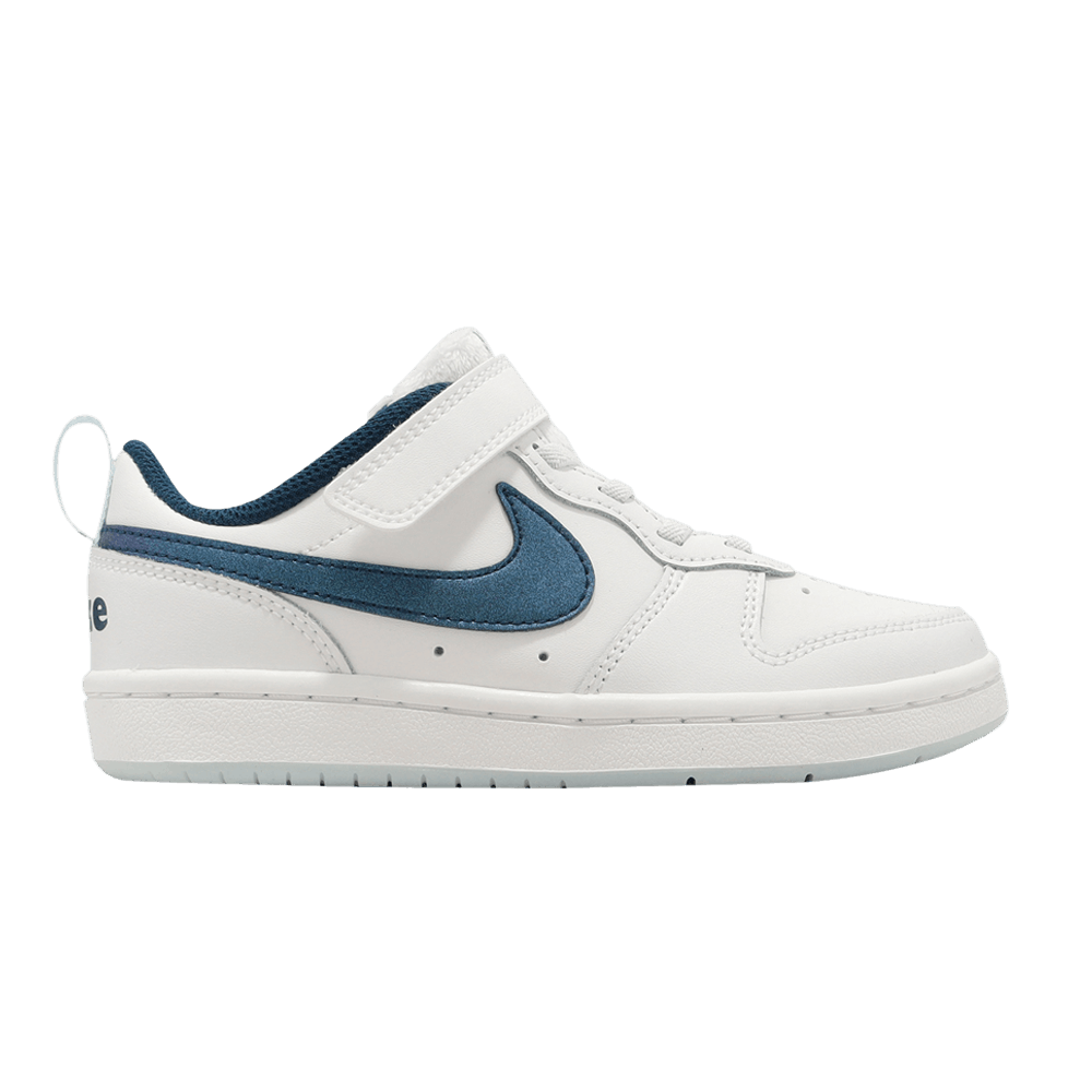 Image of Nike Court Borough Low 2 SE PS White Valerian Blue (DQ5980-100)