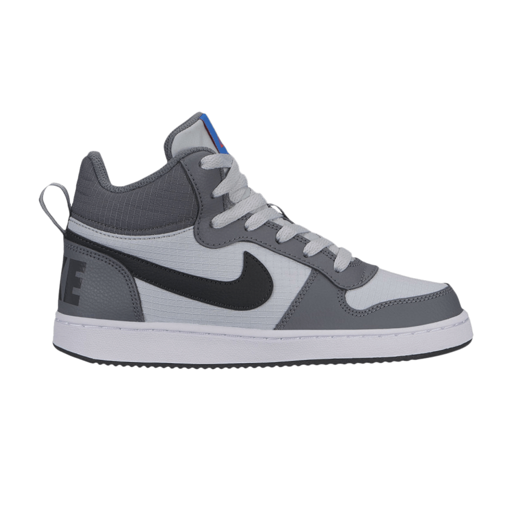 Image of Nike Court Borough Mid GS Cool Grey Anthracite (839977-009)