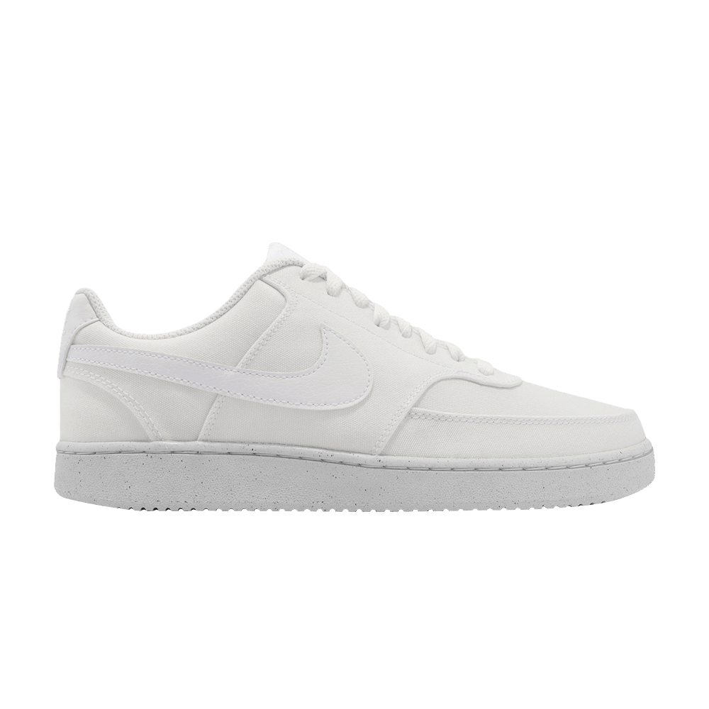 Image of Nike Court Vision Low Canvas Next Nature Triple White (DJ6260-100)
