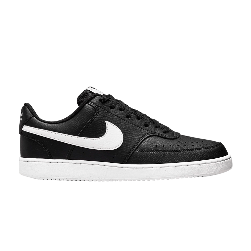 Image of Nike Court Vision Low Next Nature Black White (DH2987-001)