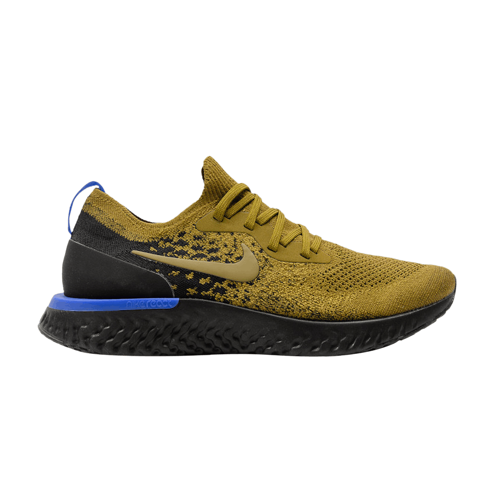 Image of Nike Epic React Flyknit Olive Flax (AQ0067-301)