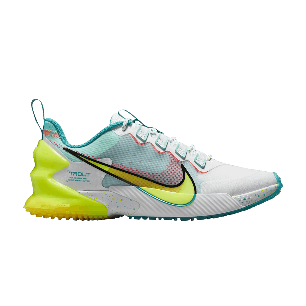 Image of Nike Force Zoom Trout LTD TF White Aurora Green Volt (CZ5916-100)