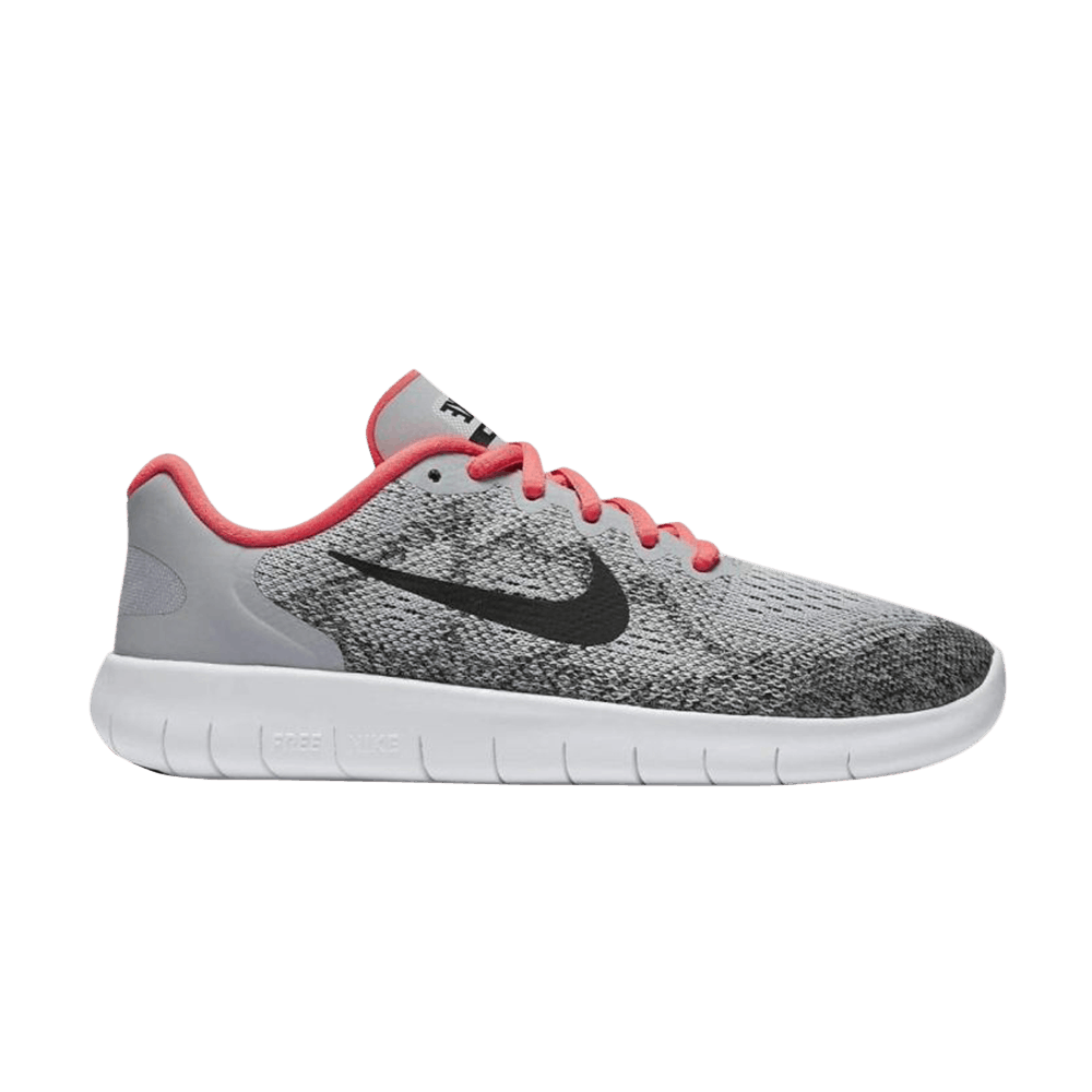 Image of Nike Free RN 2017 GS Wolf Grey Pink (904258-001)