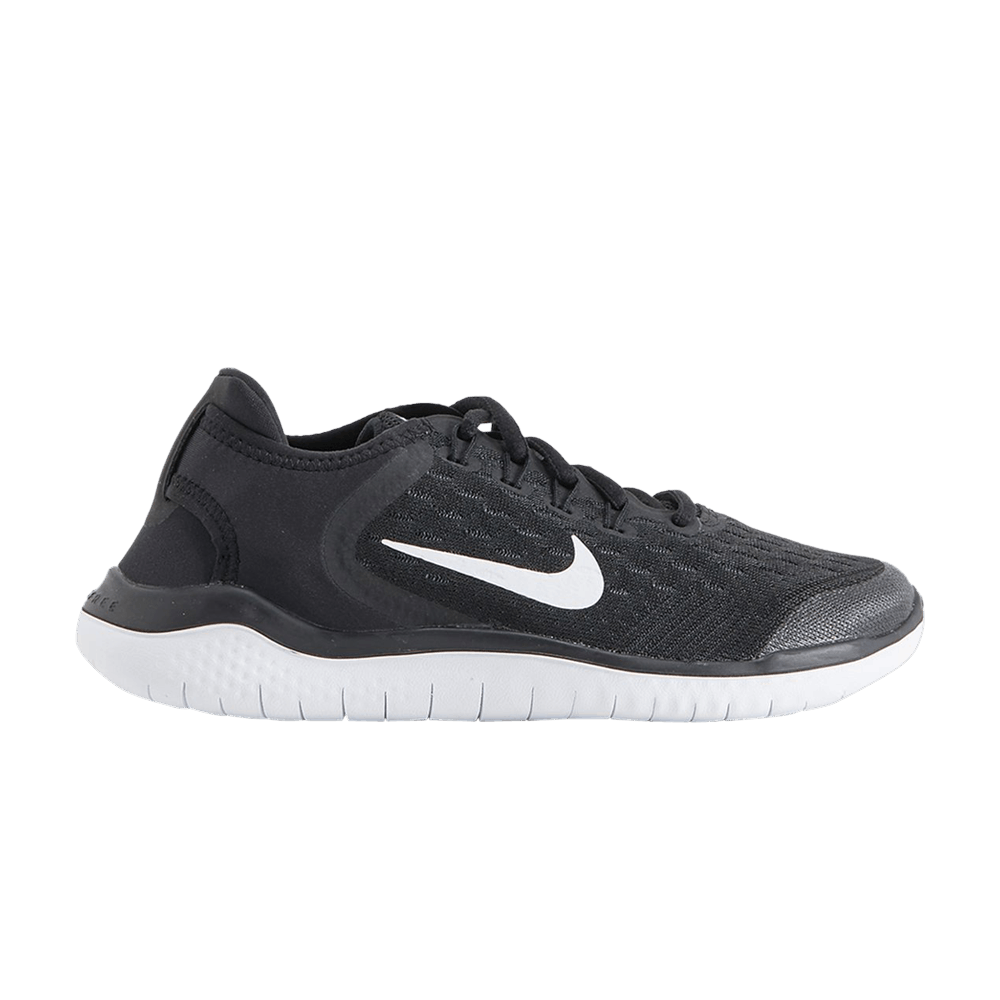 Image of Nike Free RN 2018 GS Black White (AH3451-003)