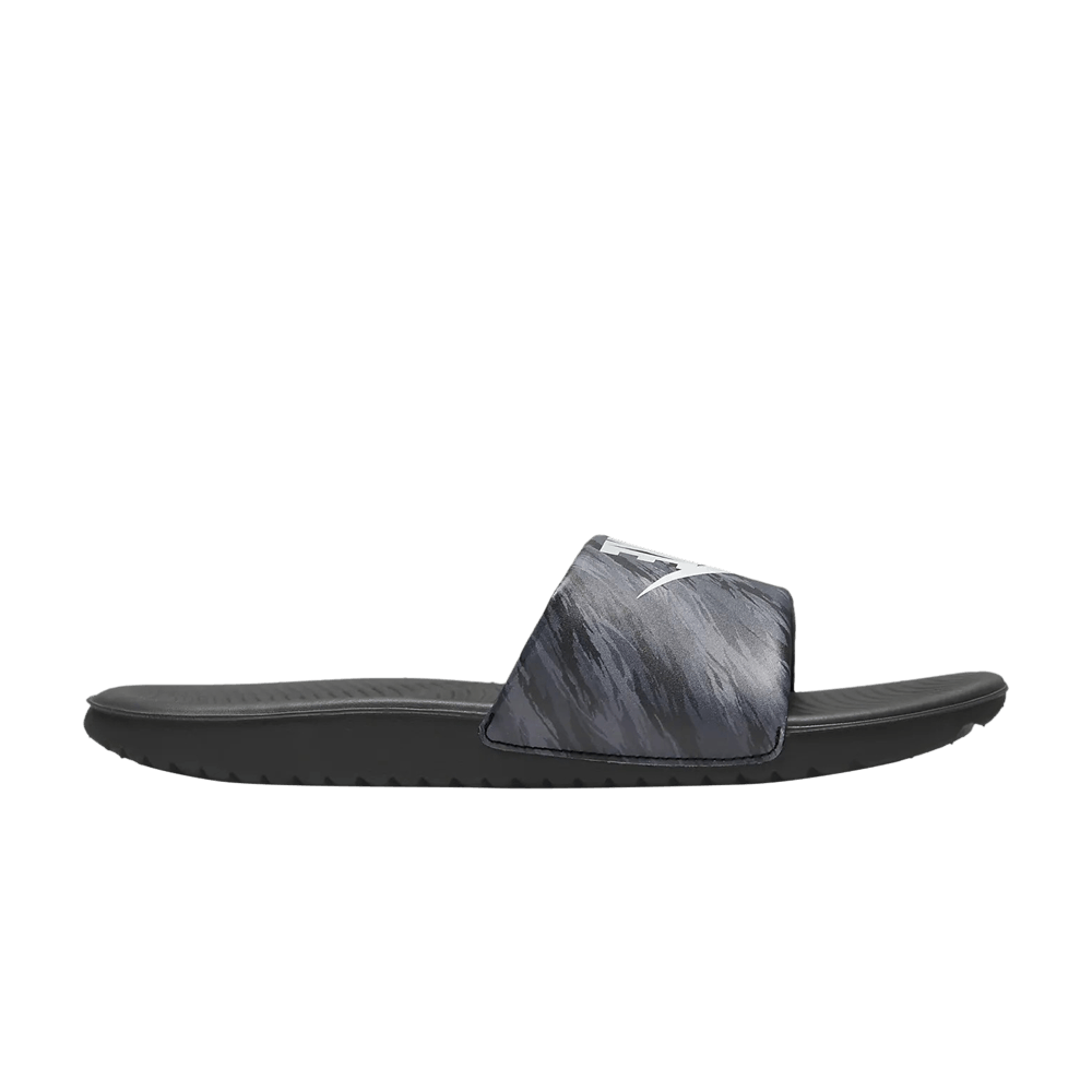 Image of Nike Kawa SE Slide GS Black Pure Platinum Camo (DN3970-001)
