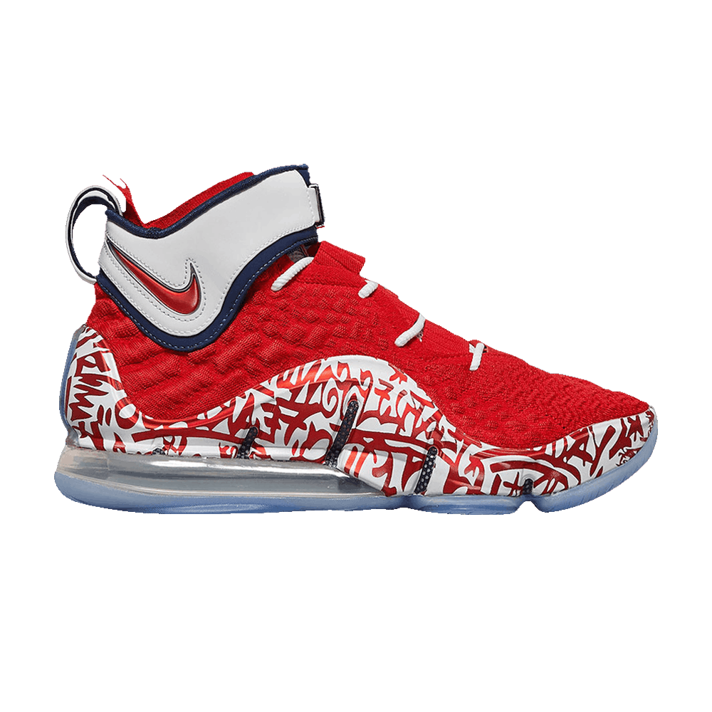 Image of Nike LeBron 17 EP LeBron 4 Red Graffiti (CT6052-600)