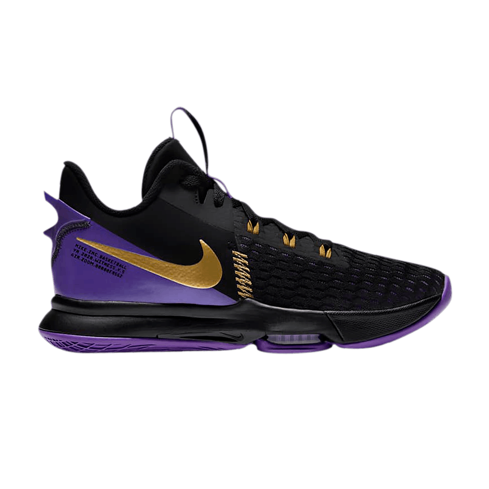 Image of Nike LeBron Witness 5 Fierce Purple Metallic Gold (CQ9380-003)