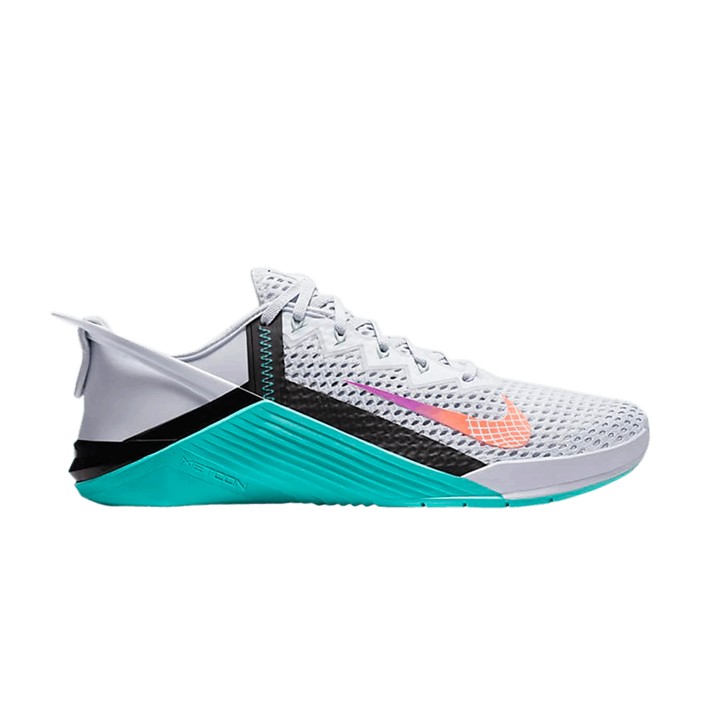 Image of Nike Metcon 6 FlyEase Grey Oracle Aqua (DB3790-020)