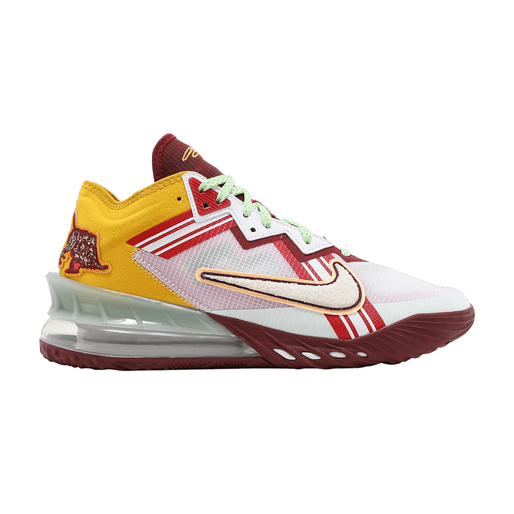 Image of Nike Mimi Plange x LeBron 18 Low Higher Learning (CV7562-102)