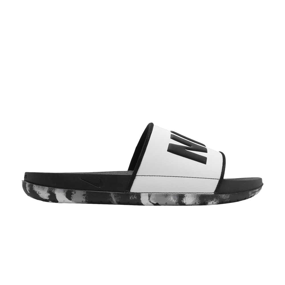 Image of Nike Offcourt Slide Marble - Black White (DA2545-001)