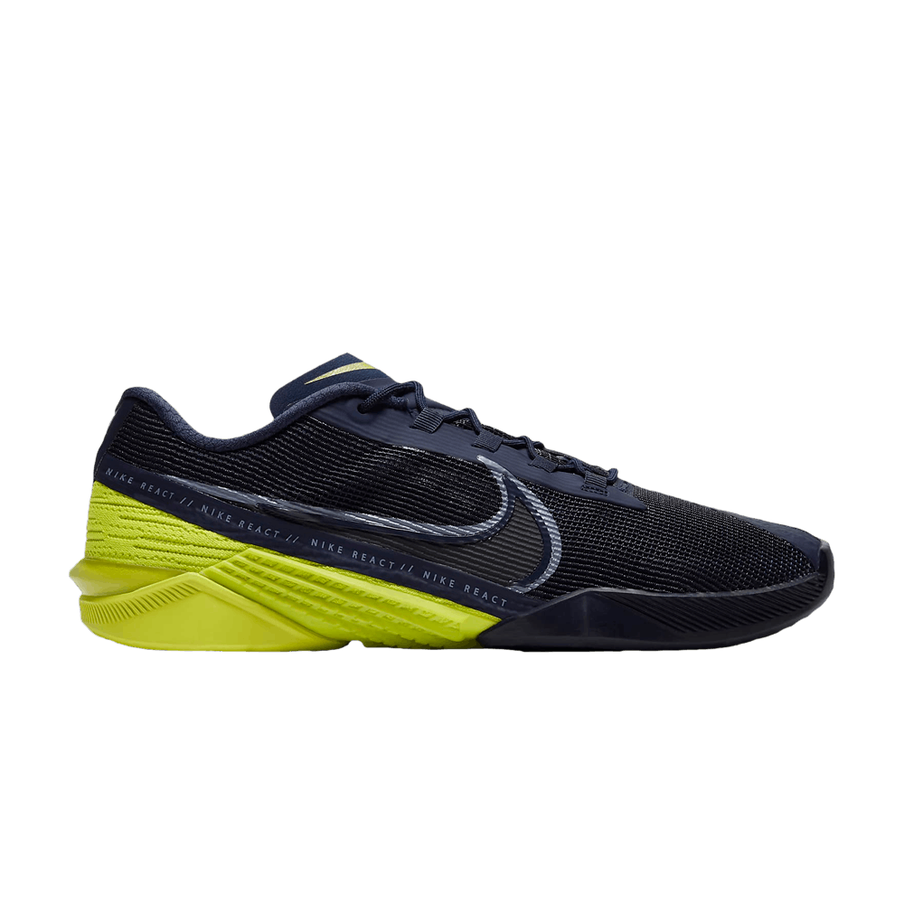 Image of Nike React Metcon Turbo Blackened Blue Cyber (CT1243-400)