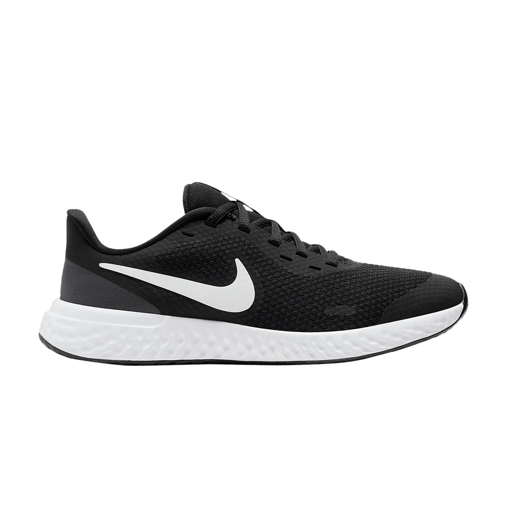 Image of Nike Revolution 5 GS Black White (BQ5671-003)