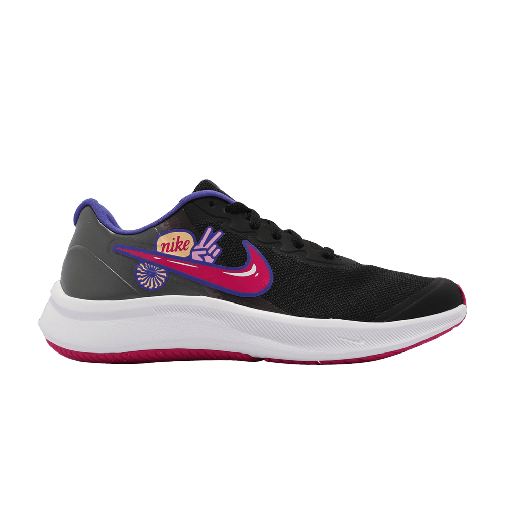 Image of Nike Star Runner GS Black Pink Rise (DH3144-013)