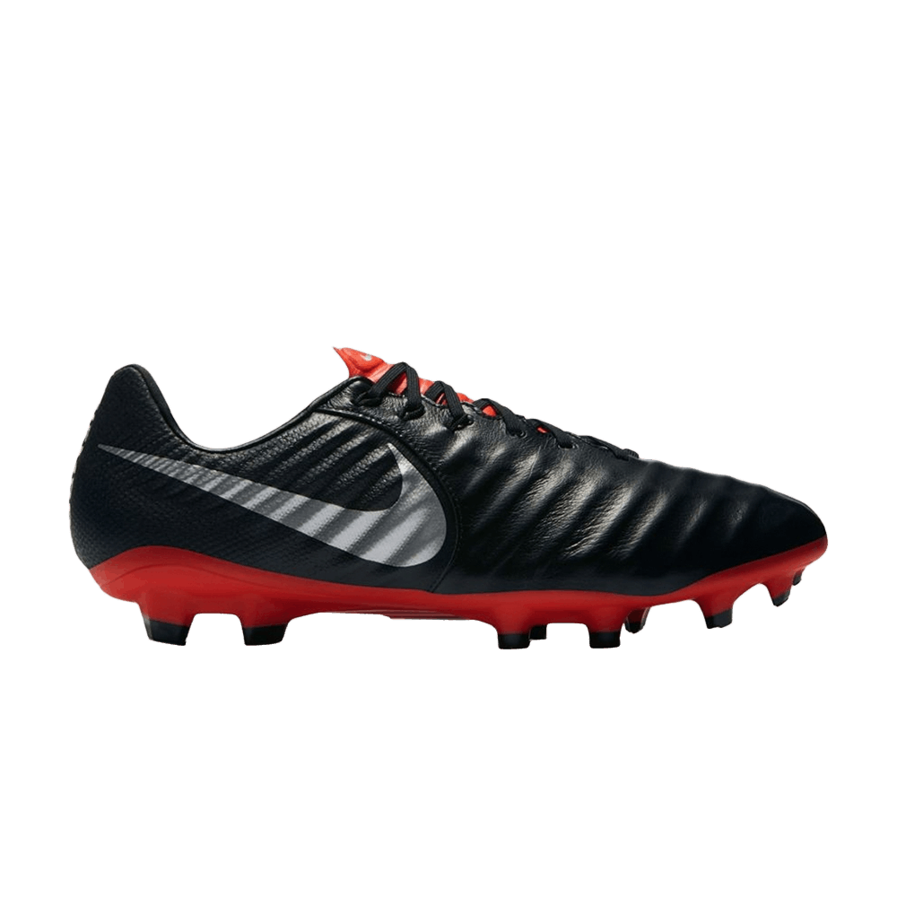 Image of Nike Tiempo Legend 7 Pro FG Black Crimson (AH7241-006)