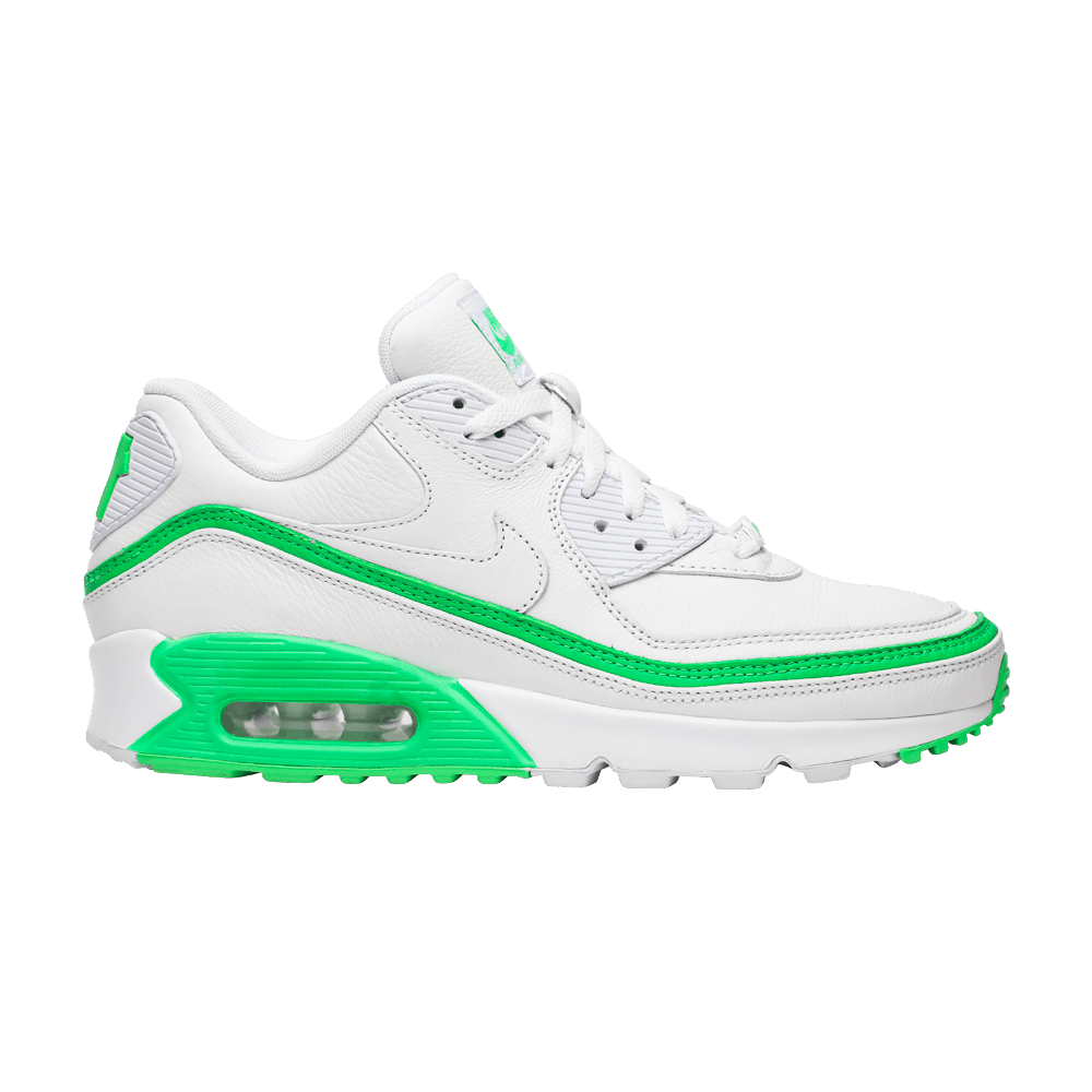 Image of Nike Undefeated x Air Max 90 White Green Spark (CJ7197-104)