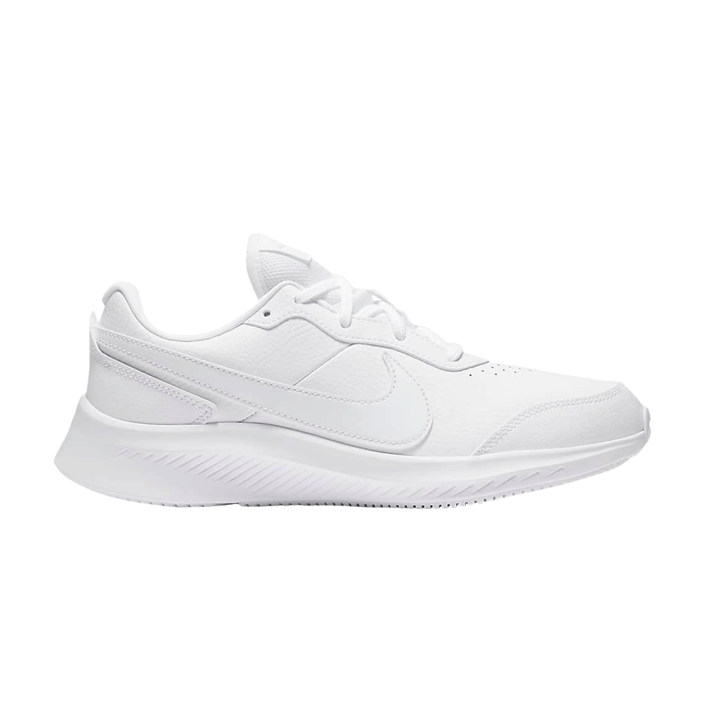 Image of Nike Varsity Leather GS Triple White (CN9146-101)