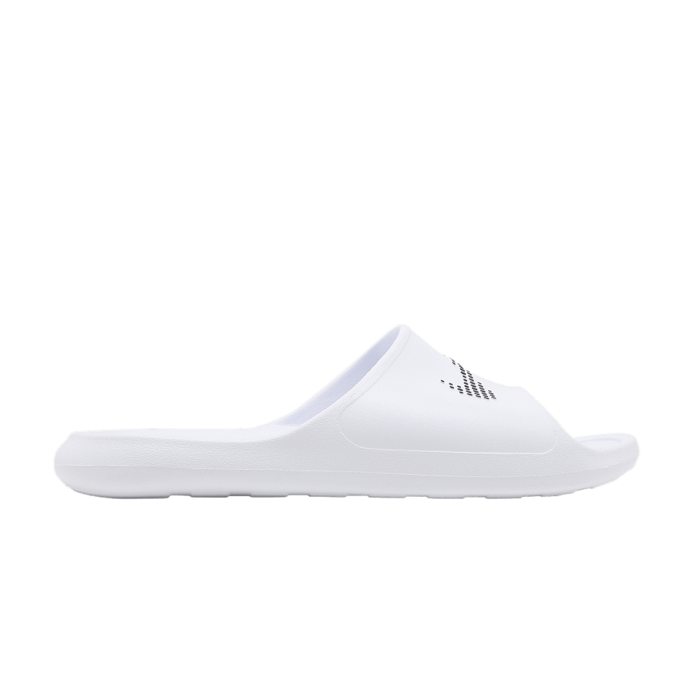 Image of Nike Victori One Slide Polka Swoosh - White (CZ5478-100)