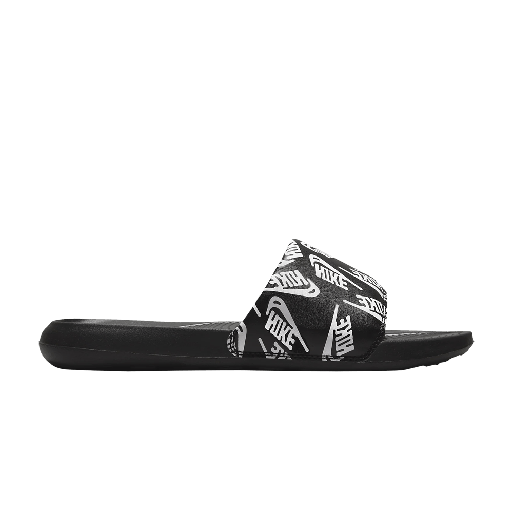 Image of Nike Victori One Slide Repeat Logo - Black White (CN9678-008)