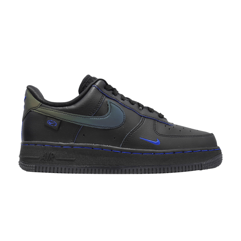 Image of Nike Wmns Air Force 1 07 LX Worldwide Pack - Black Game Royal (FB1840-001)