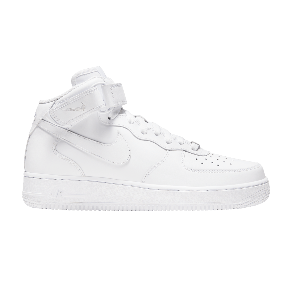 Image of Nike Wmns Air Force 1 07 Mid Triple White (DD9625-100)