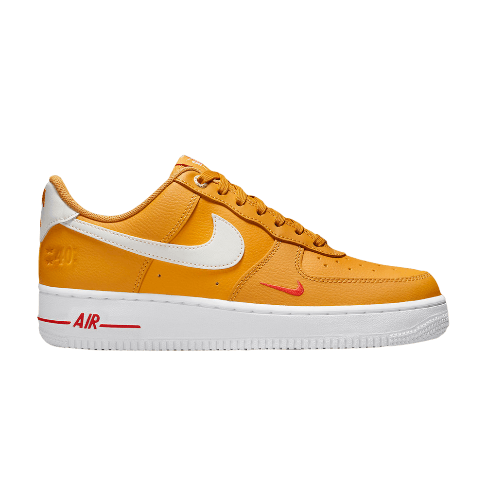 Image of Nike Wmns Air Force 1 07 SE 40th Anniversary - Yellow Ochre (DQ7582-700)