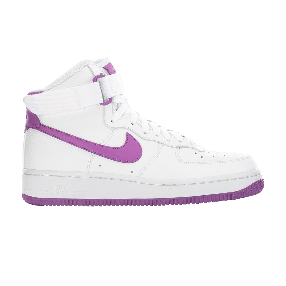 Image of Nike Wmns Air Force 1 High White Dark Orchid (334031-112)