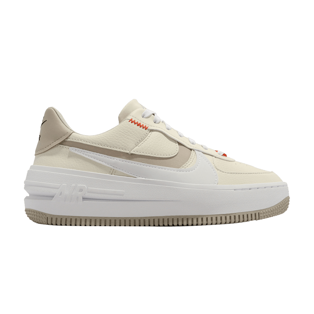 Image of Nike Wmns Air Force 1 PLTpointAFpointORM Coconut Milk (DZ2755-121)