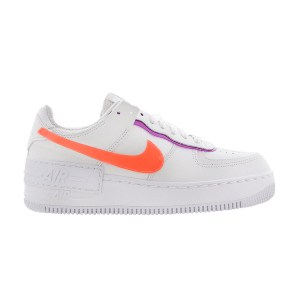 Image of Nike Wmns Air Force 1 Shadow White Mango Red Plum (DH3859-100)