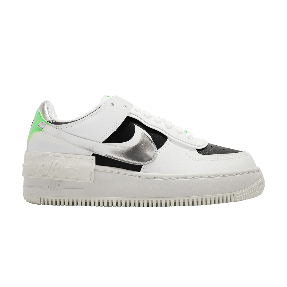 Image of Nike Wmns Air Force 1 Shadow White Metallic Silver (DN8006-100)