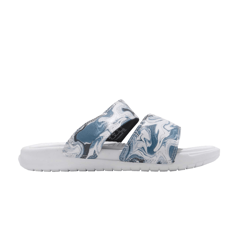 Image of Nike Wmns Benassi Duo Ultra Slide White Blue Black (819717-002)