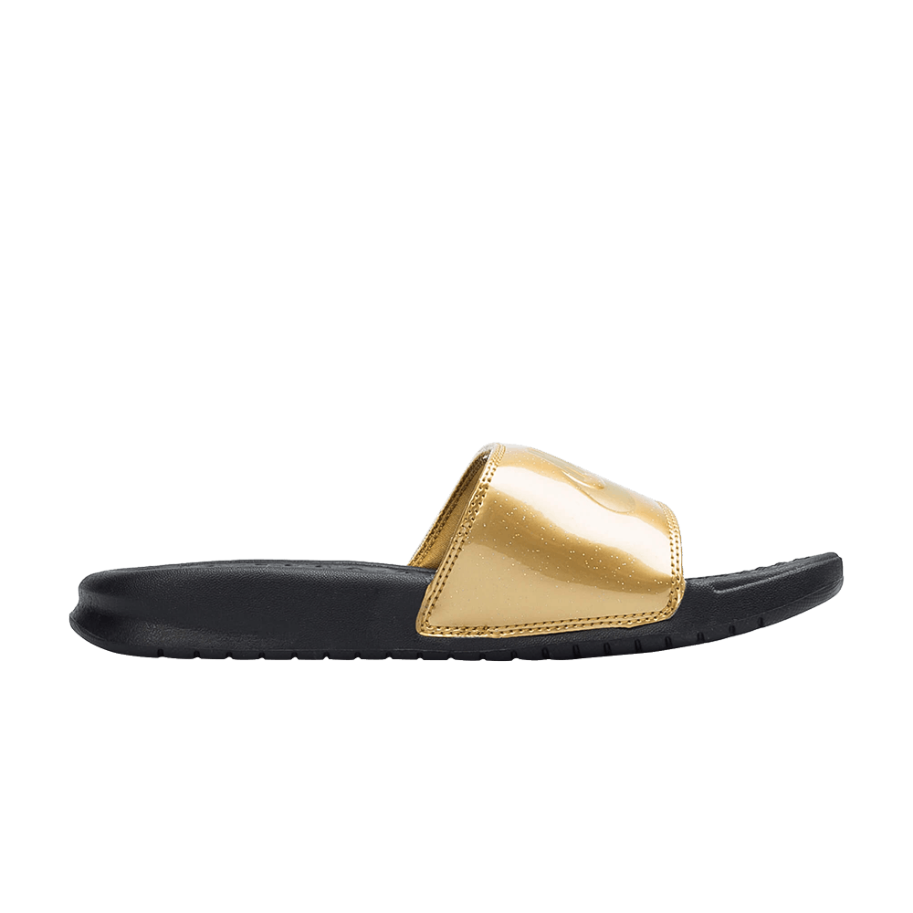 Image of Nike Wmns Benassi Slides Metallic Gold (618919-022)