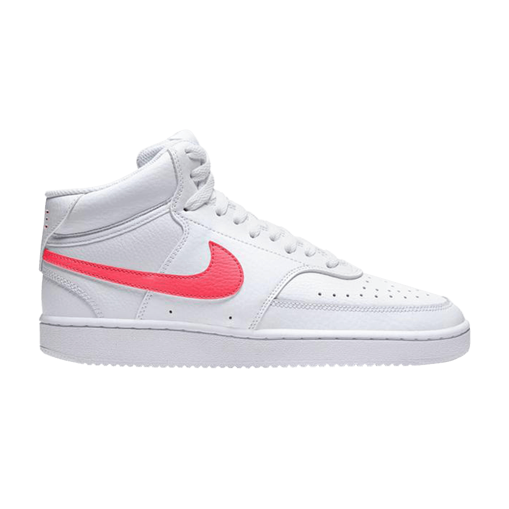 Image of Nike Wmns Court Vision Mid White Flash Crimson (CD5436-102)