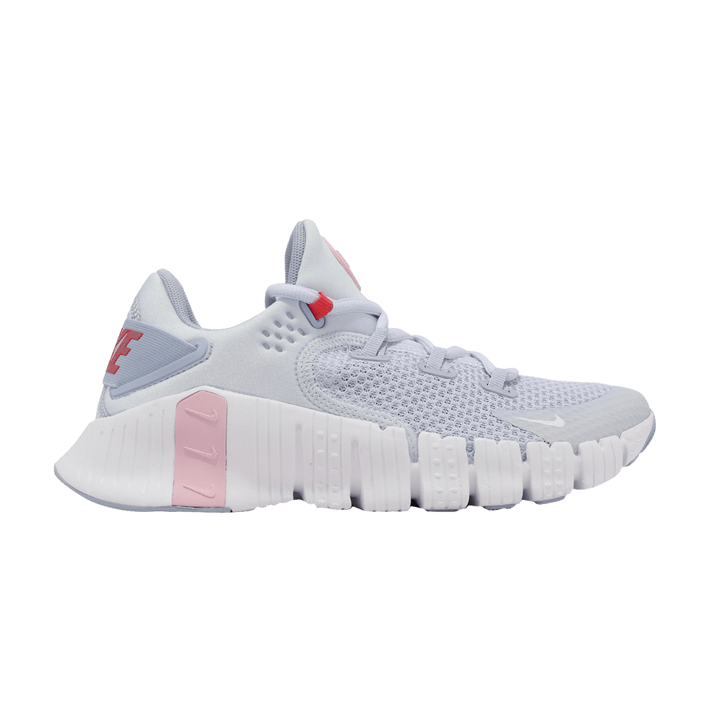Image of Nike Wmns Free Metcon 4 Football Grey Soft Pink (CZ0596-003)