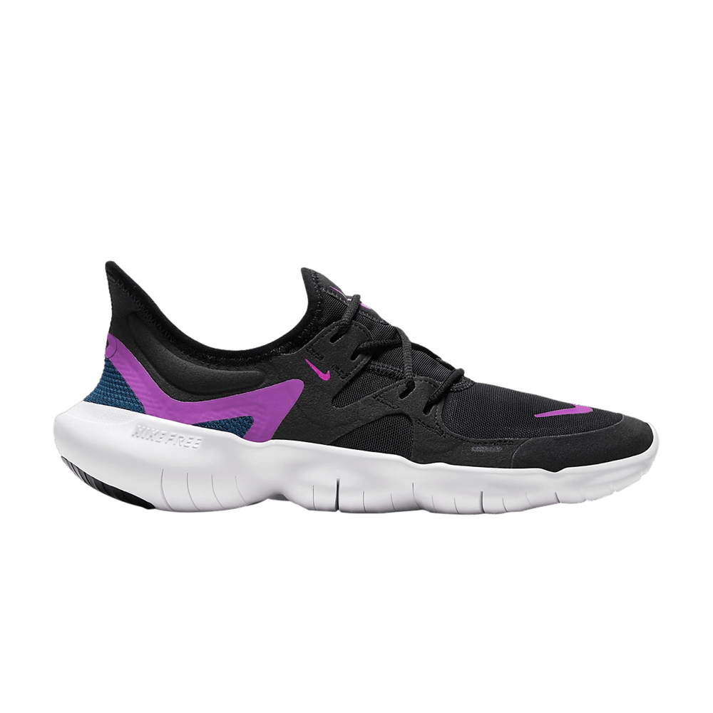 Image of Nike Wmns Free RN 5.0 Black Vivid Purple (AQ1316-009)