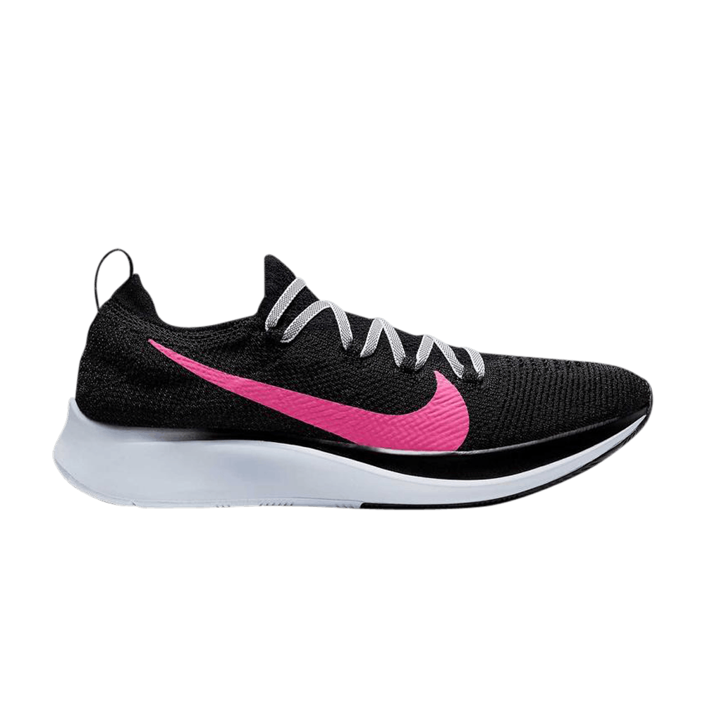 Image of Nike Wmns Zoom Fly Flyknit Black Hyper Pink (AR4562-002)