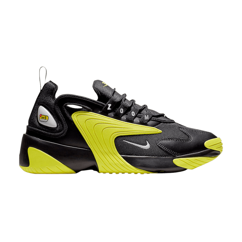 Image of Nike Zoom 2K Black Dynamic Yellow (AO0269-006)