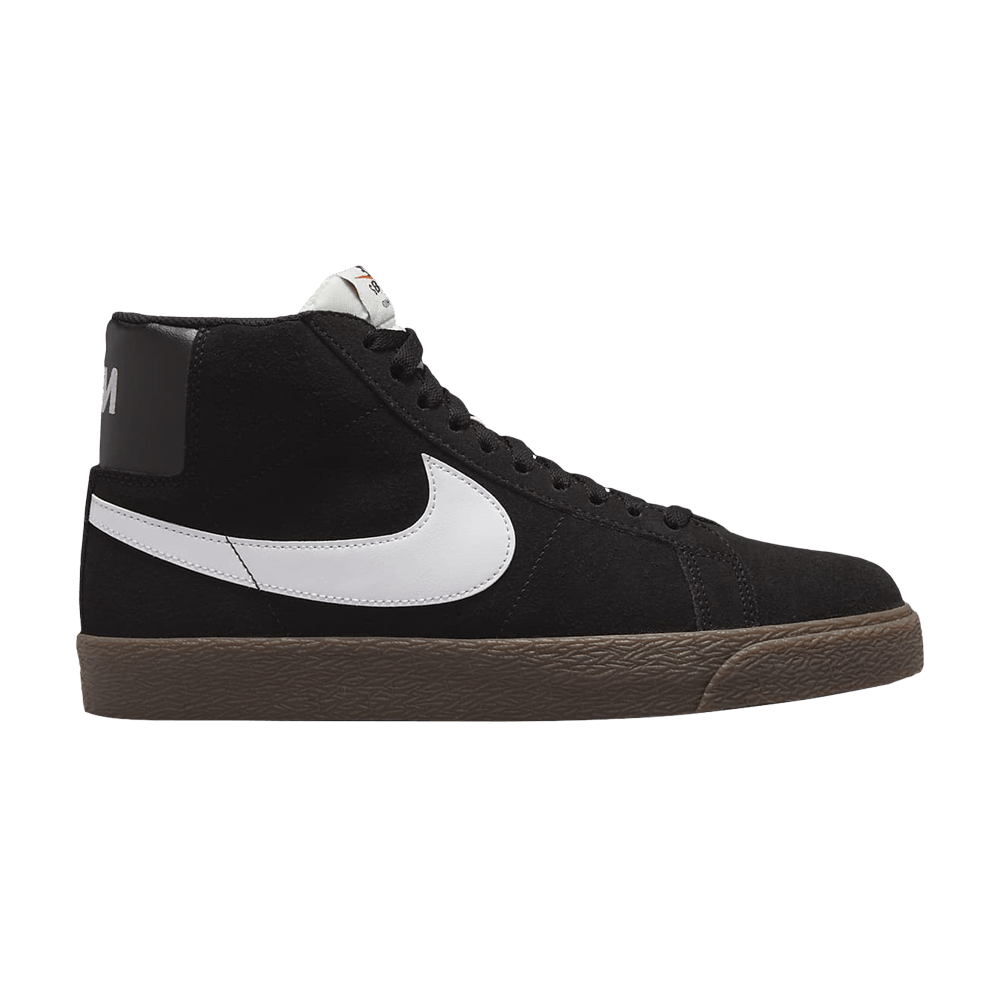 Image of Nike Zoom Blazer Mid SB Black Dark Gum (864349-010)