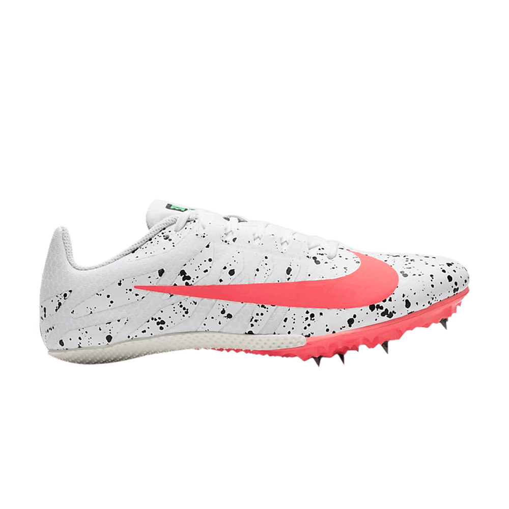Image of Nike Zoom Rival S 9 Paint Splatter - White Crimson Jade (907565-101)