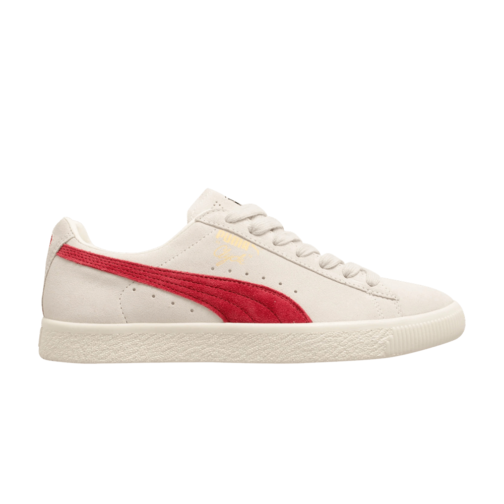 Image of Puma Clyde From The Archive - Vaporous Grey Red Dahlia (365319-01)