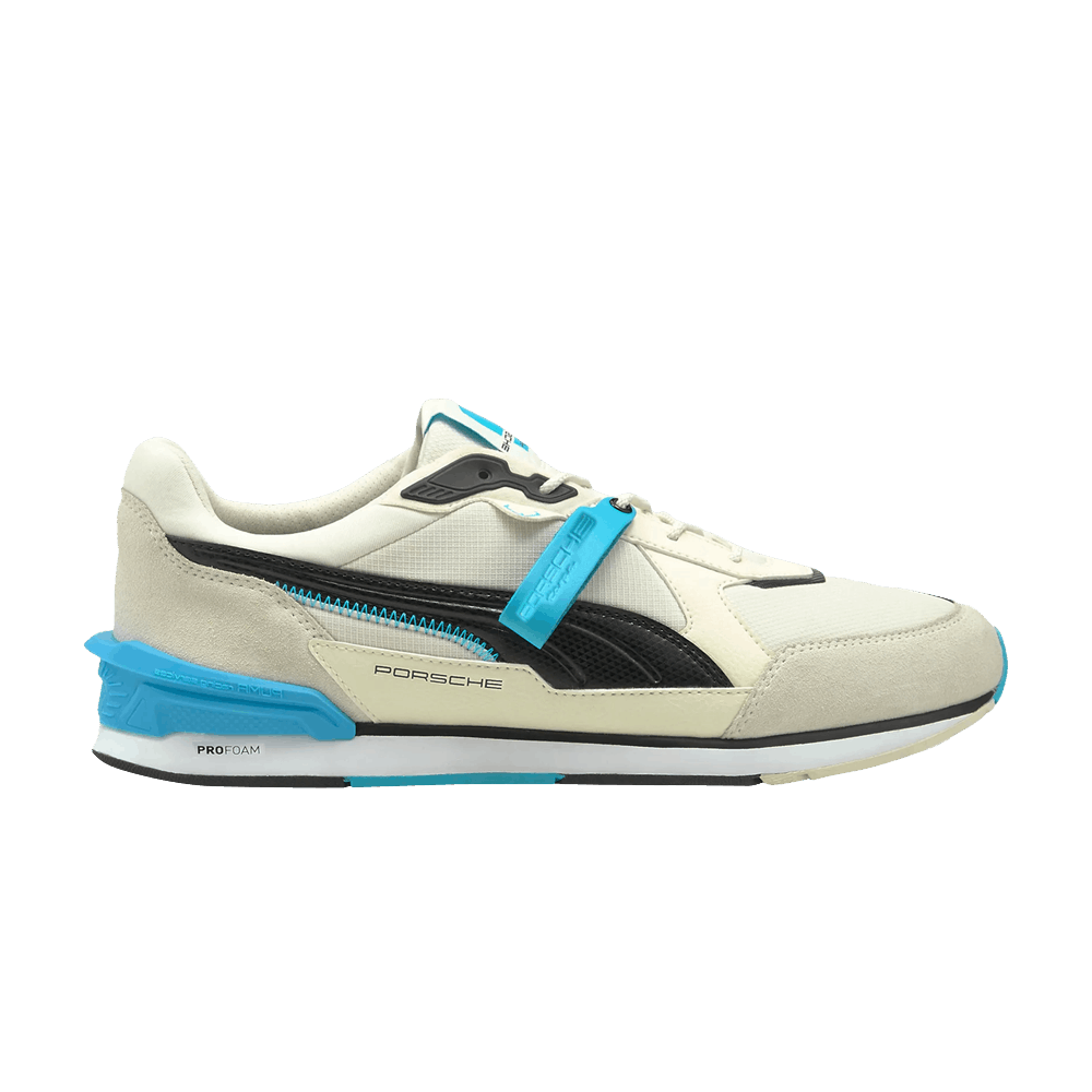 Image of Puma Porsche Legacy x Low Racer Ivory Glow Blue Atoll (306880-03)
