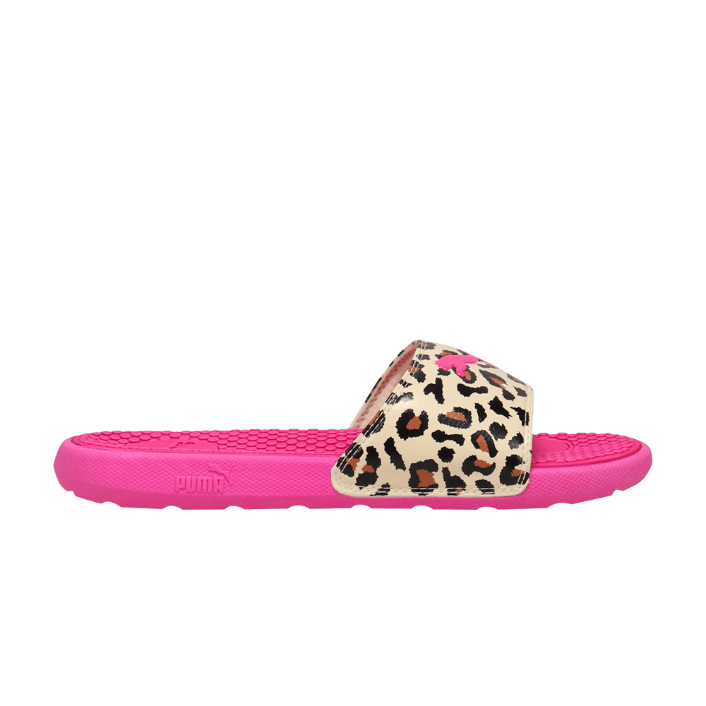 Image of Puma Wmns Cool Cat BX Slide Pink Glow Cheetah (382609-01)