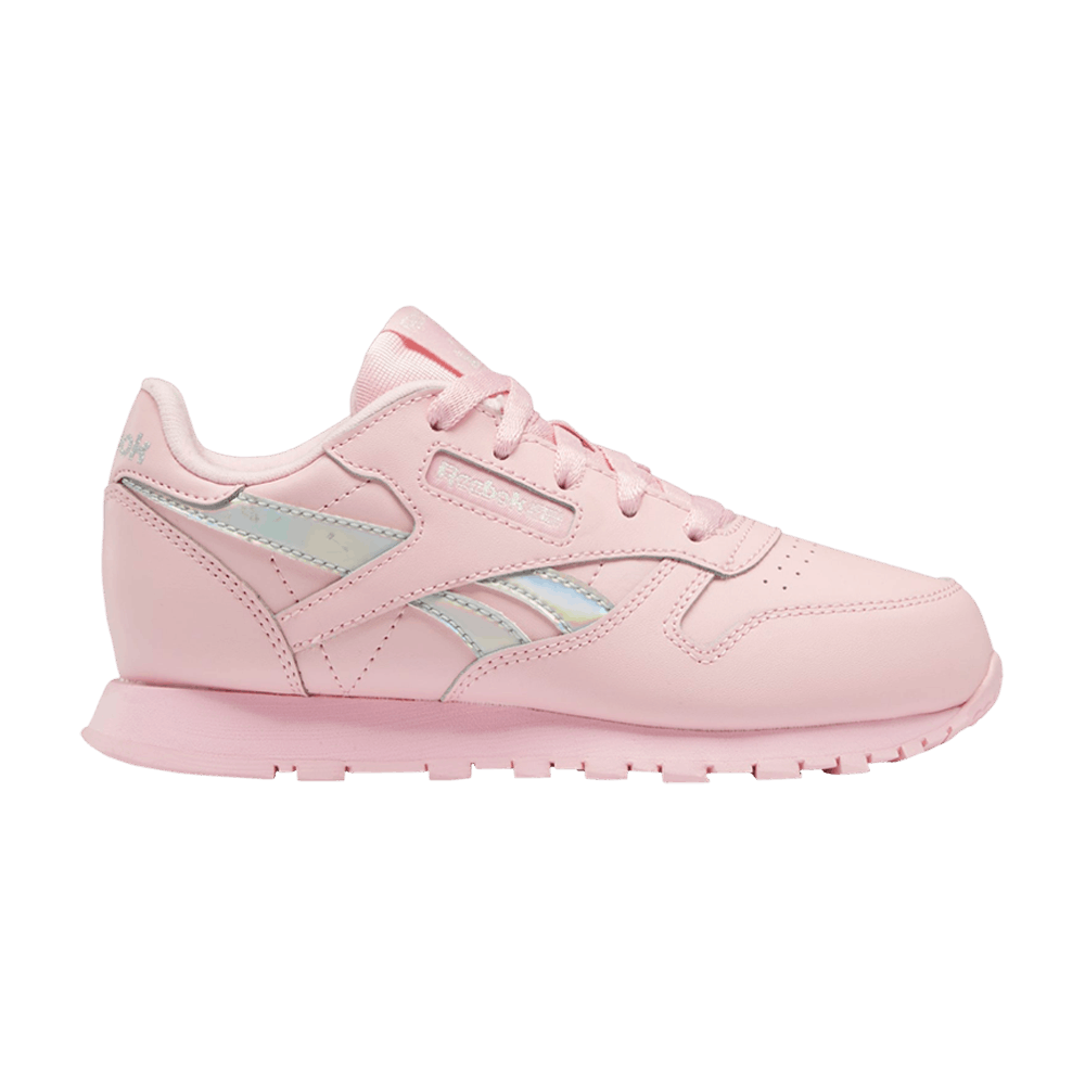 Image of Reebok Classic Leather Little Kid Pink Glow Iridescent (HQ3904)
