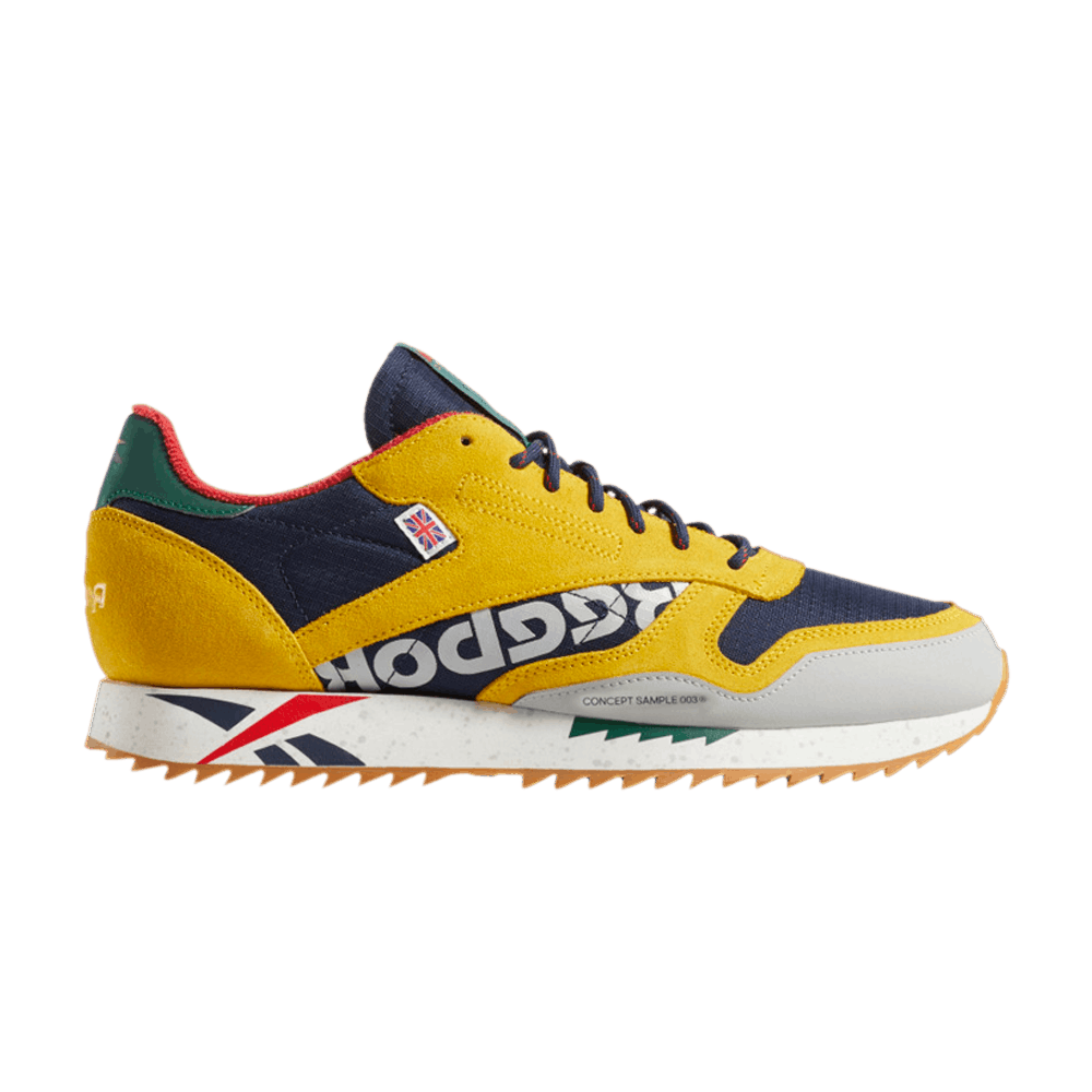 Image of Reebok Classic Leather Ripple Altered Yellow Navy (DV7194)