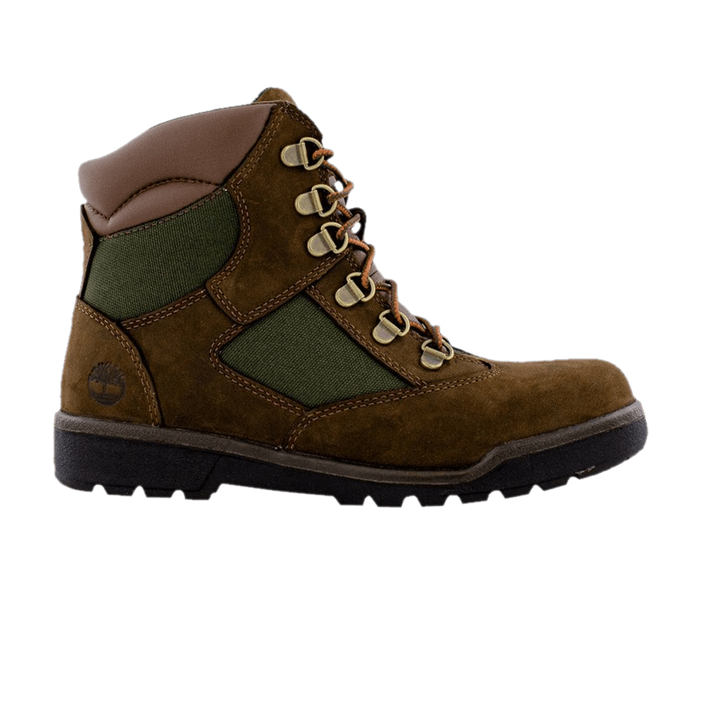 Image of Timberland 6 Inch Field Boot Junior Brown Green (TB044992-214)