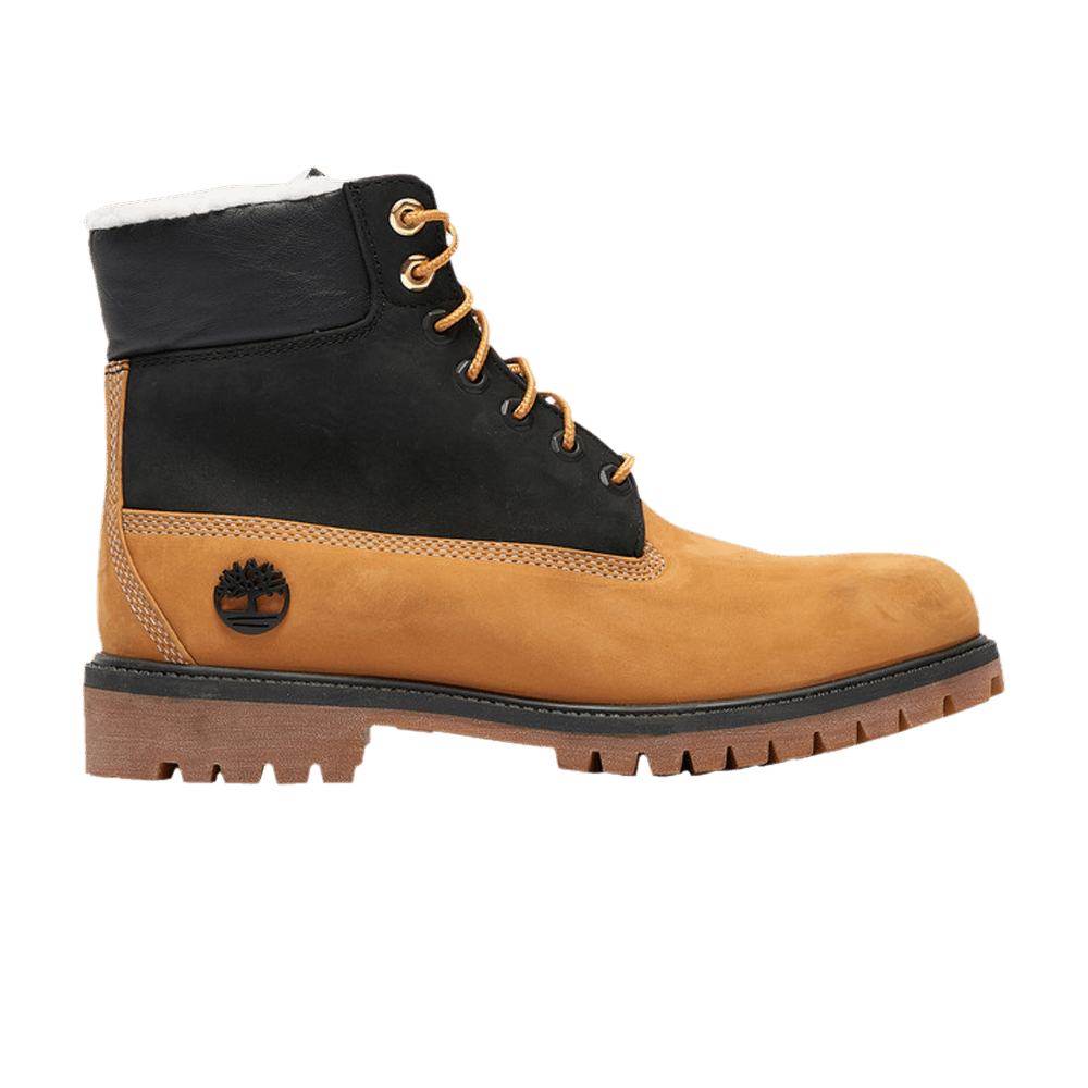 Image of Timberland 6 Inch Fleece Lined Waterproof Boot Wheat Black (TB0A2MHQ-231)