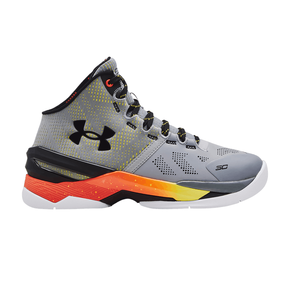 Image of Under Armour Curry 2 Retro GS Iron Sharpens Iron 2022 (3026053-100)