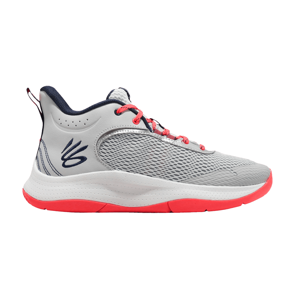 Image of Under Armour Curry 3Z6 Grey Red (3025090-101)